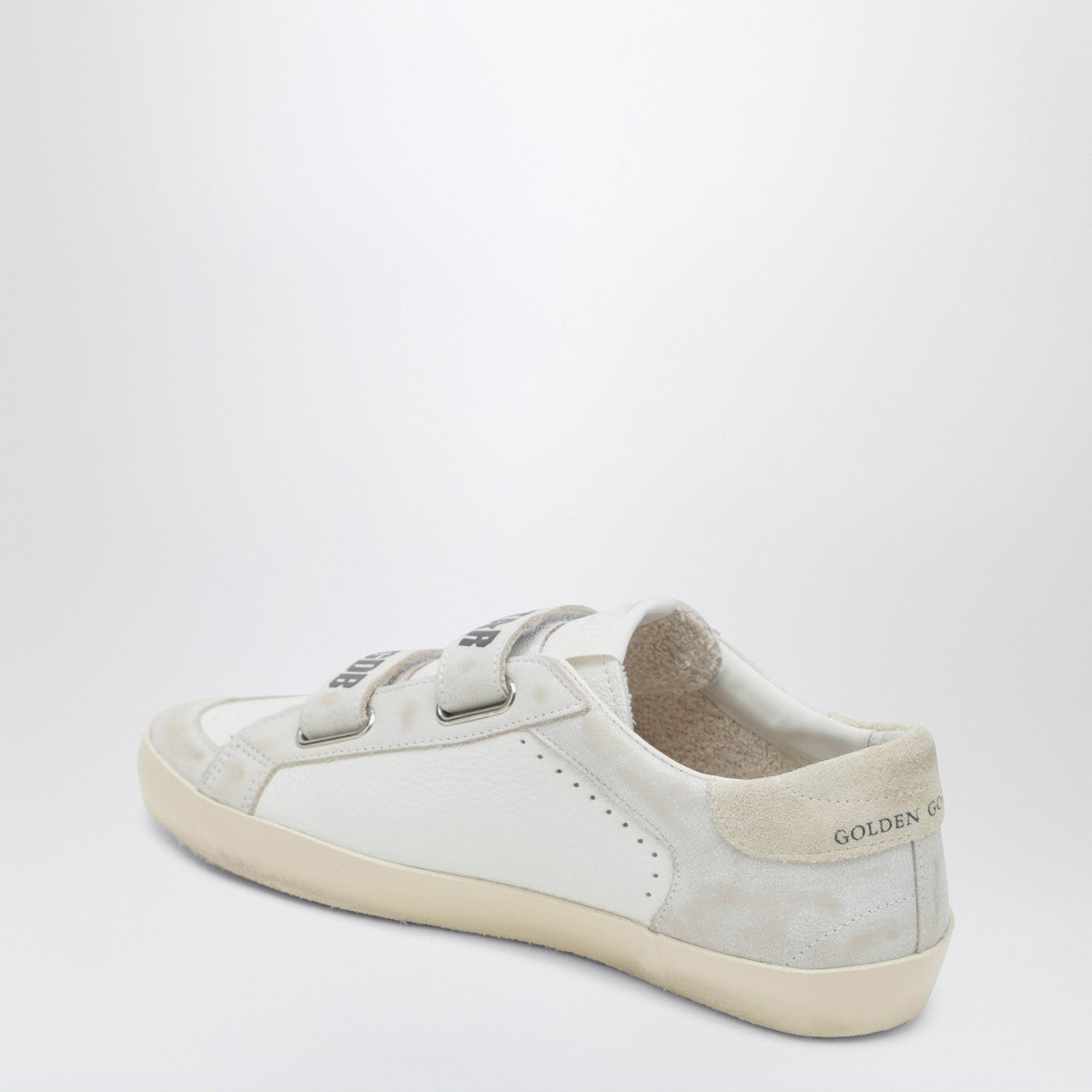 Golden Goose Old School sneakers in white with leopard-print star