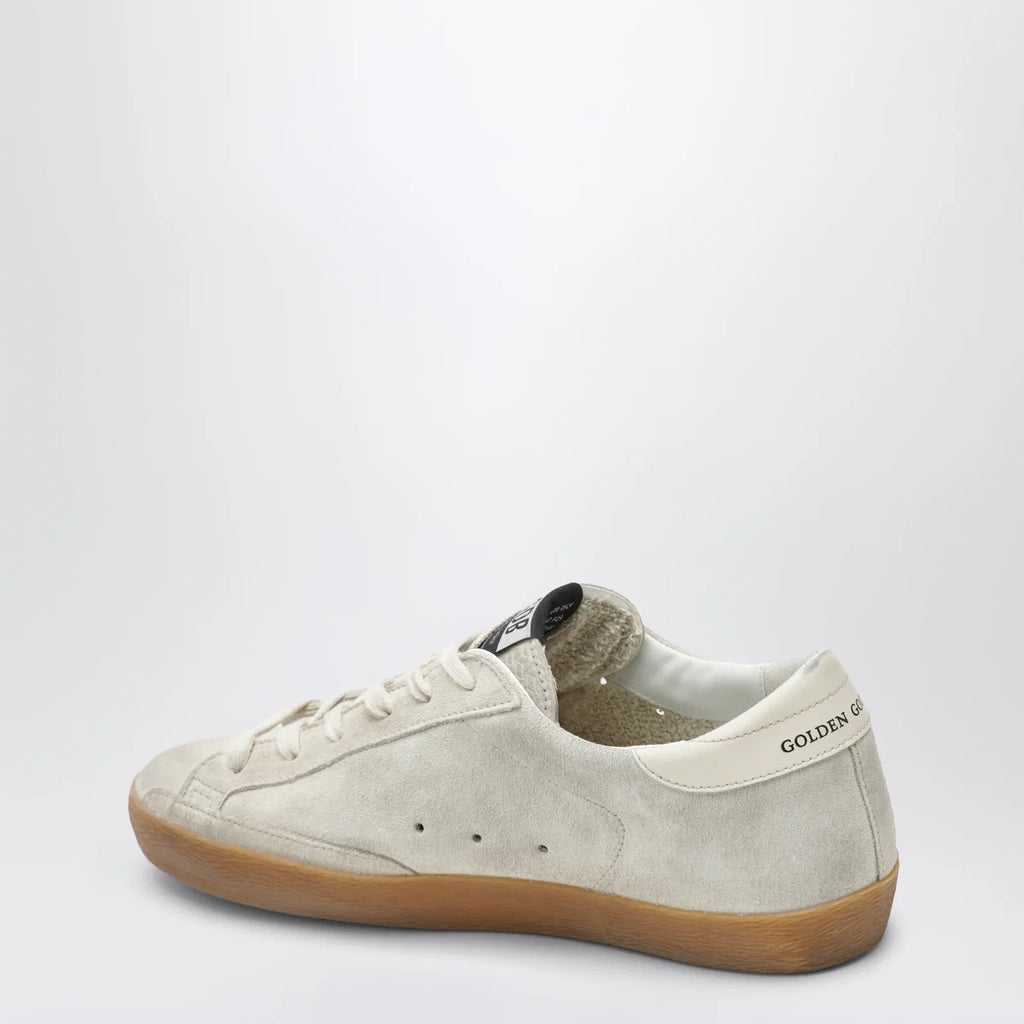 Golden Goose Super-Star sneakers in pearl with glitter star