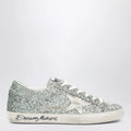 Golden Goose Super-Star Sneakers in silver glitter with dégradé effect
