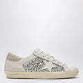 Golden Goose White/platinum glitter Super-Star sneakers