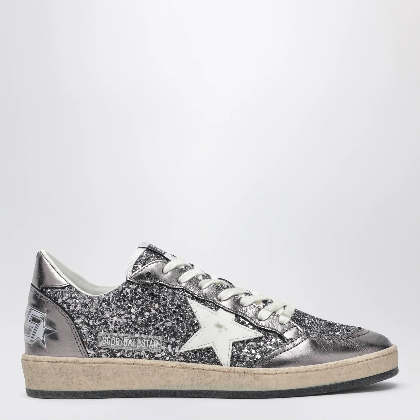 Golden Goose Ballstar silver glitter Sneakers