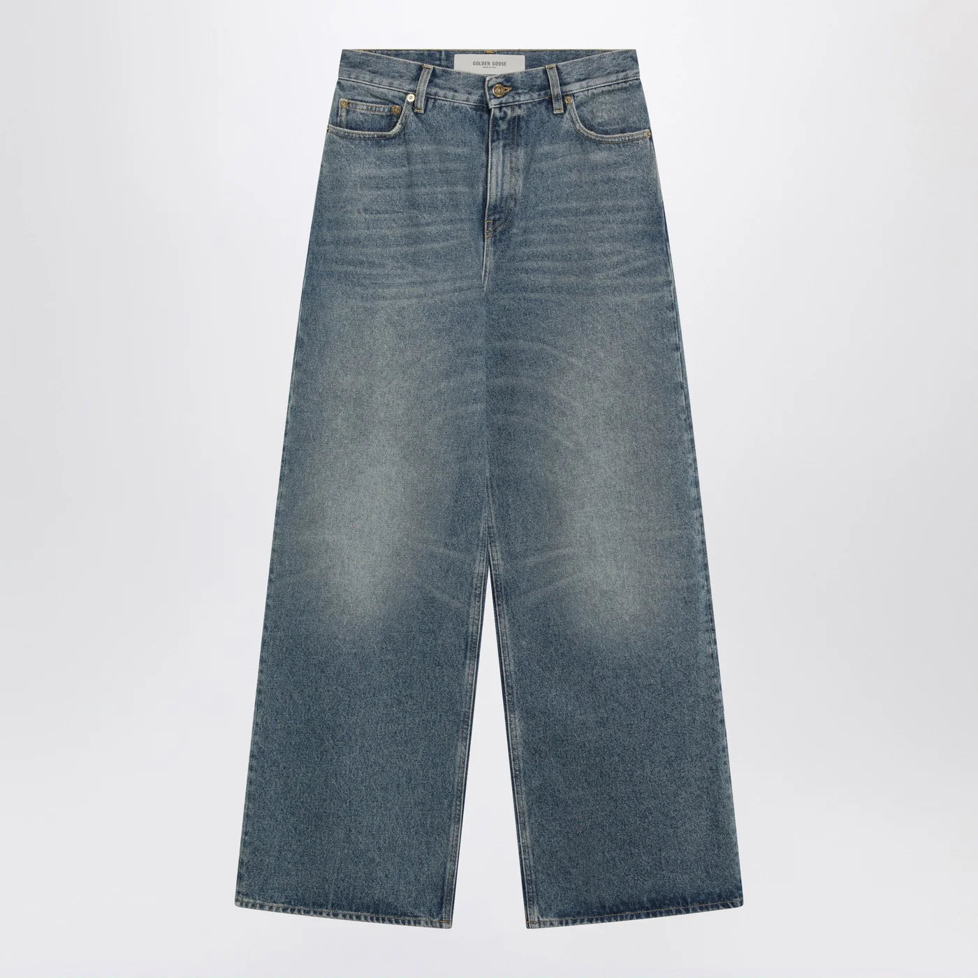 Golden Goose Blue washed wide-leg jeans