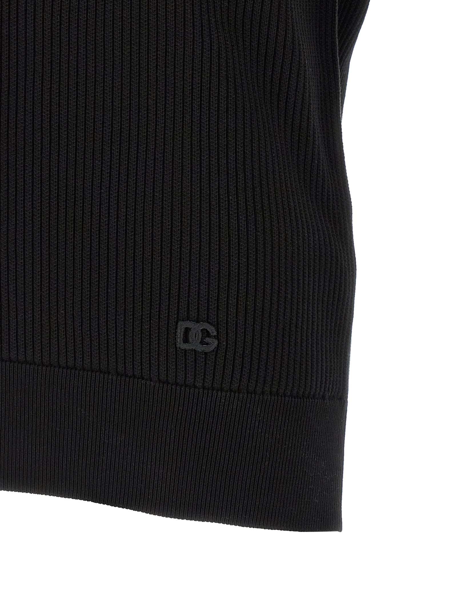 Dolce & Gabbana Micro-ribbed Polo Shirt
