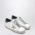 Golden Goose Super-Star sneakers in white/navy blue