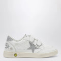 Golden Goose Ball Star Sneakers in white/crystal