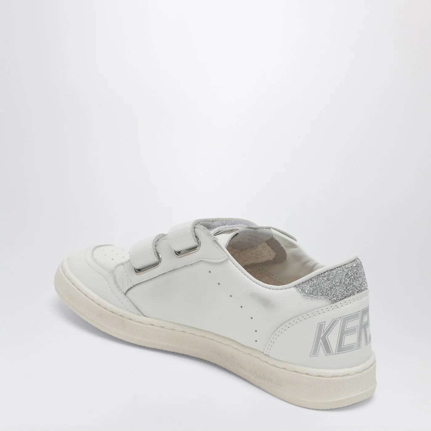 Golden Goose Ball Star Sneakers in white/crystal