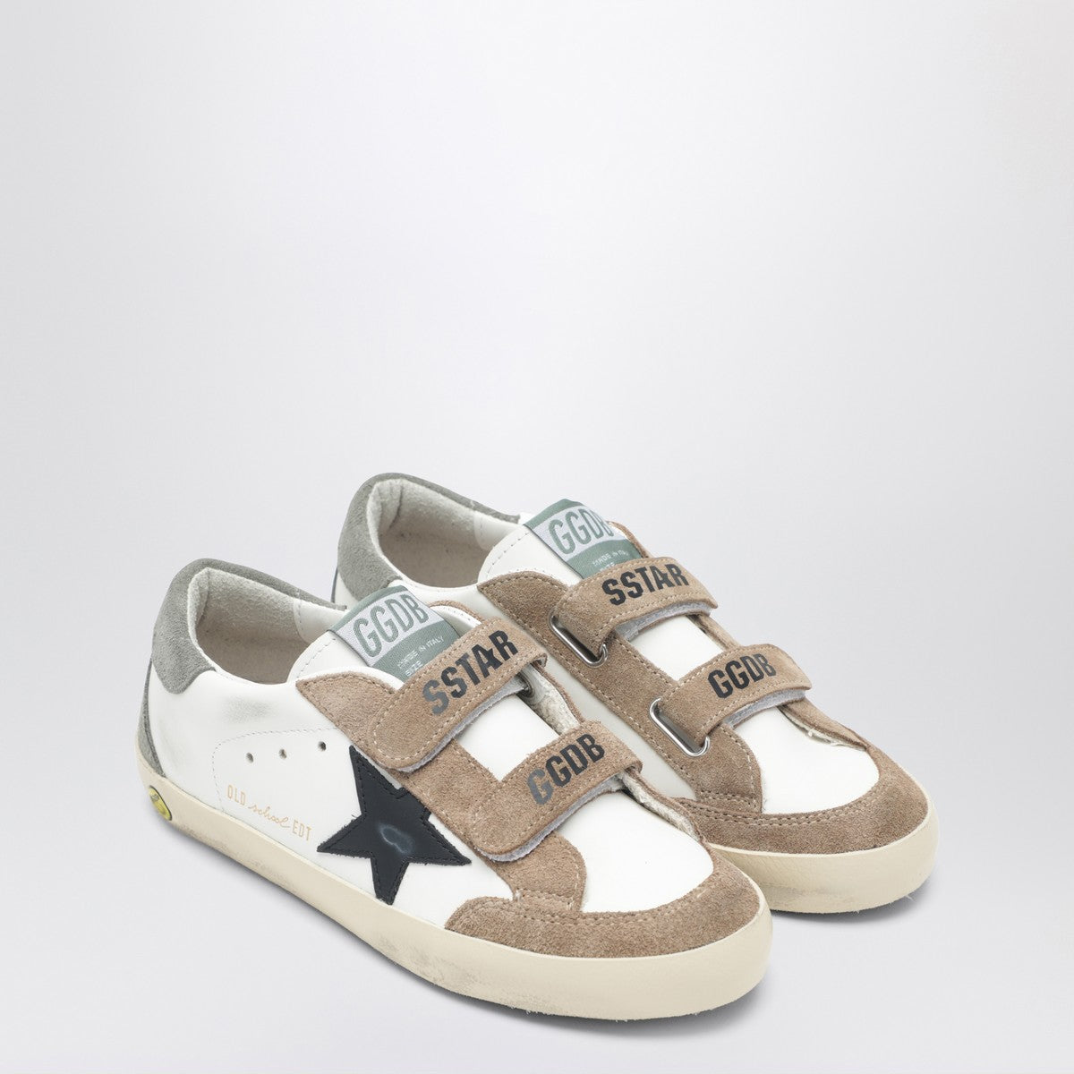 Golden Goose White/brown/black Old School trainers