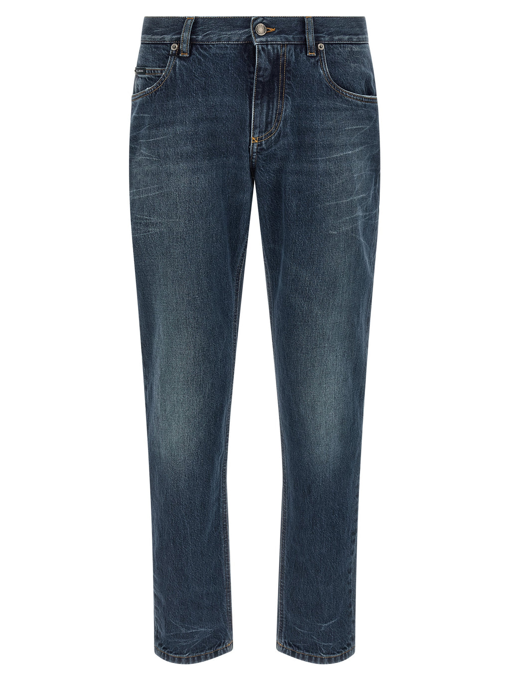 Dolce & Gabbana Logo Embroidery Jeans