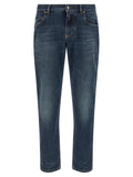 Dolce & Gabbana Logo Embroidery Jeans