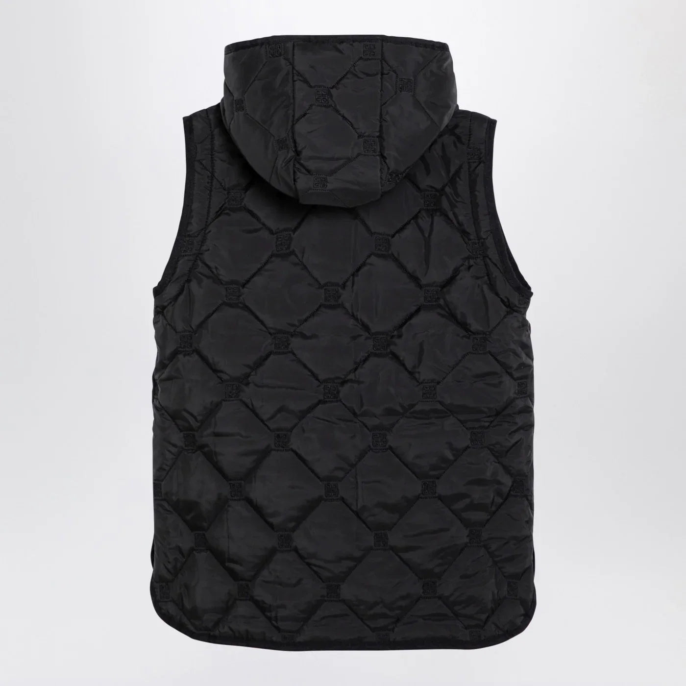Givenchy Black quilted parka with removable sleeves