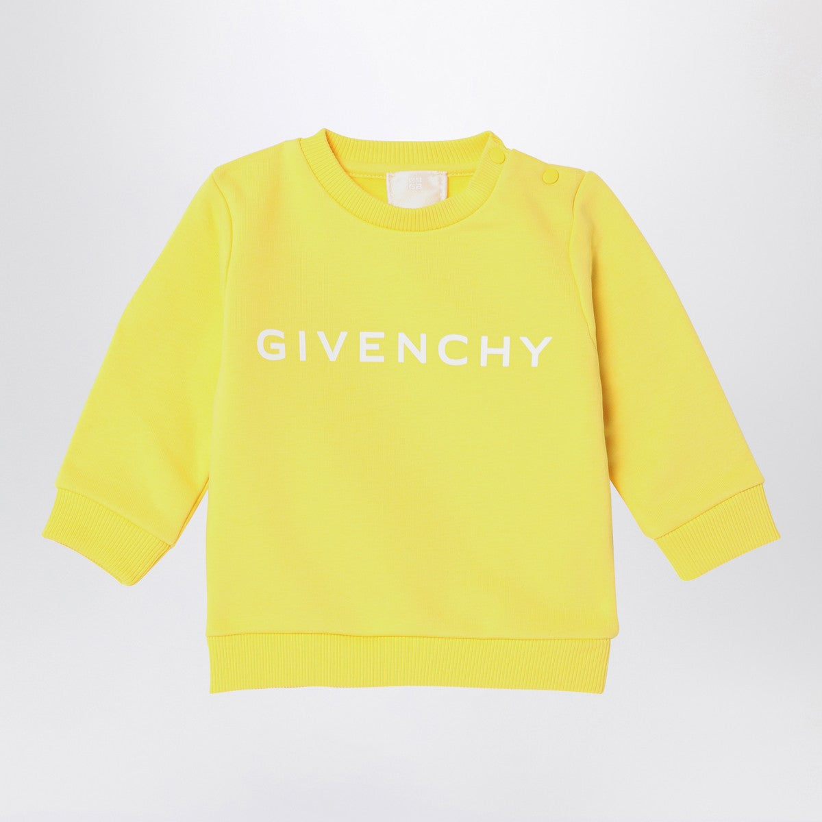 Givenchy Yellow cotton blend sweatshirt with logo