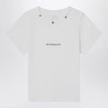 Givenchy White cotton T-shirt with embroidered logo