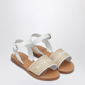 Givenchy White/beige sandals with logo
