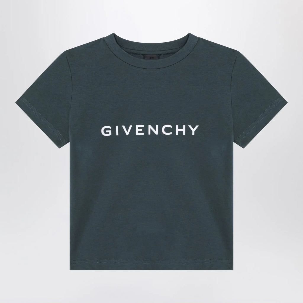 Givenchy Dark green T-shirt with logo