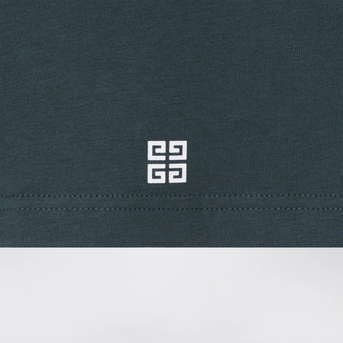 Givenchy Dark green T-shirt with logo