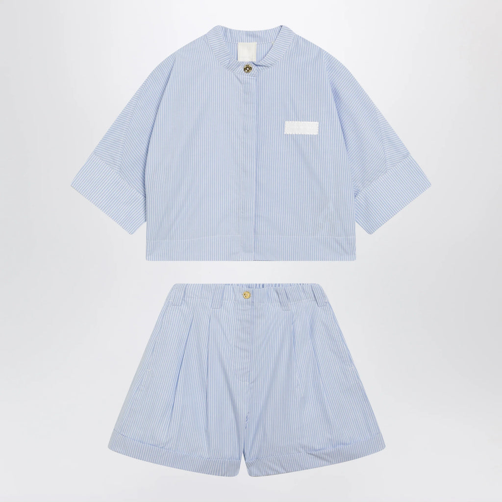 Givenchy Light blue cotton two-piece set