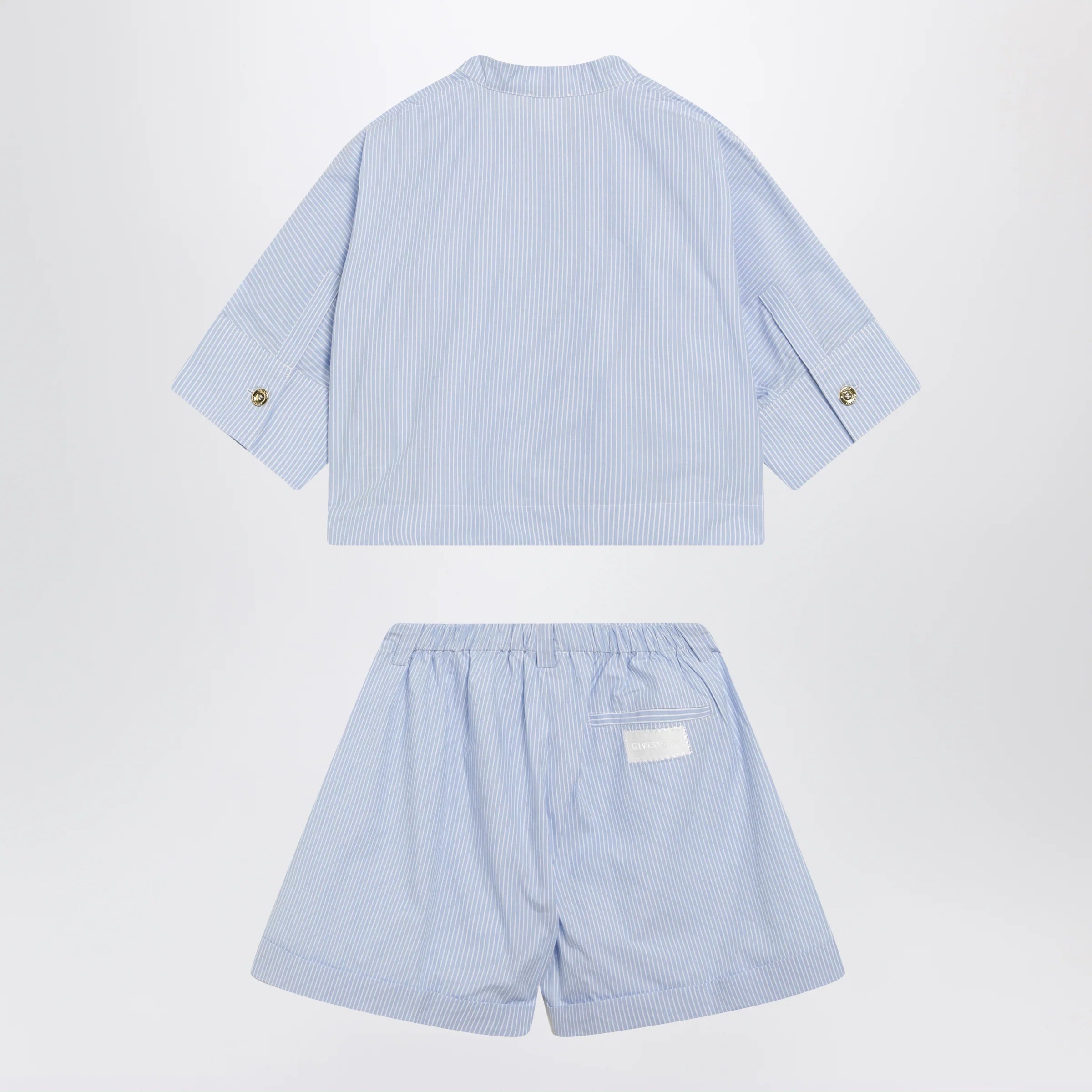 Givenchy Light blue cotton two-piece set