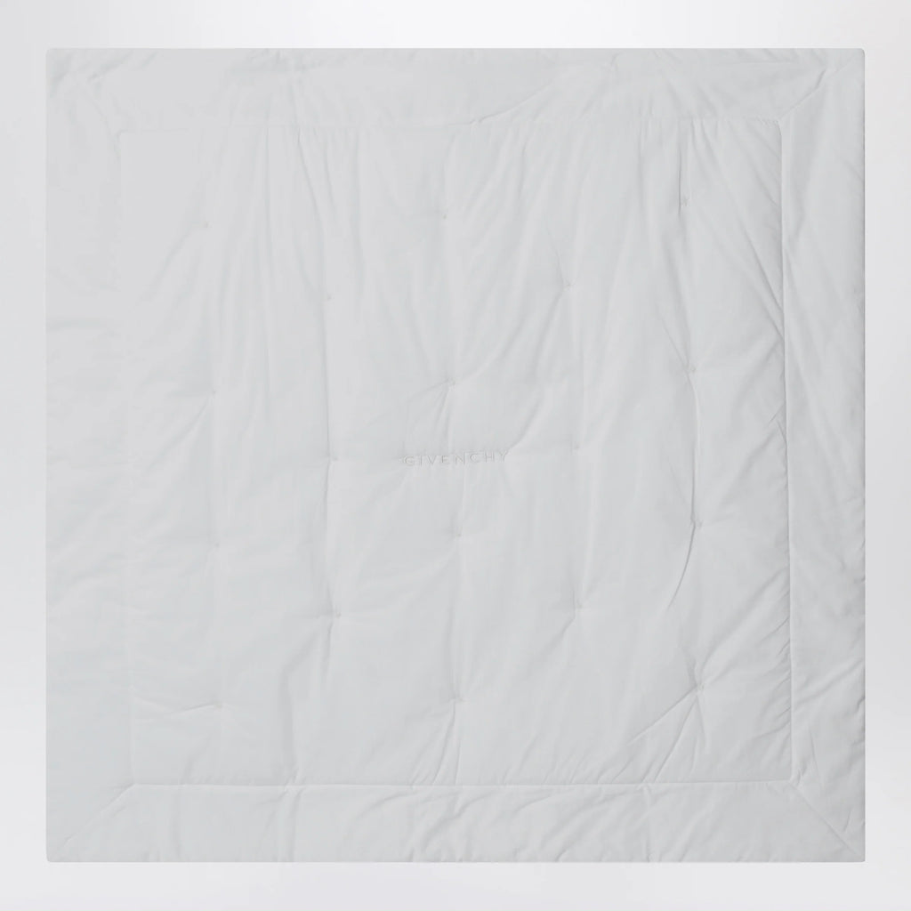 Givenchy White blanket with teddy bear embroidery