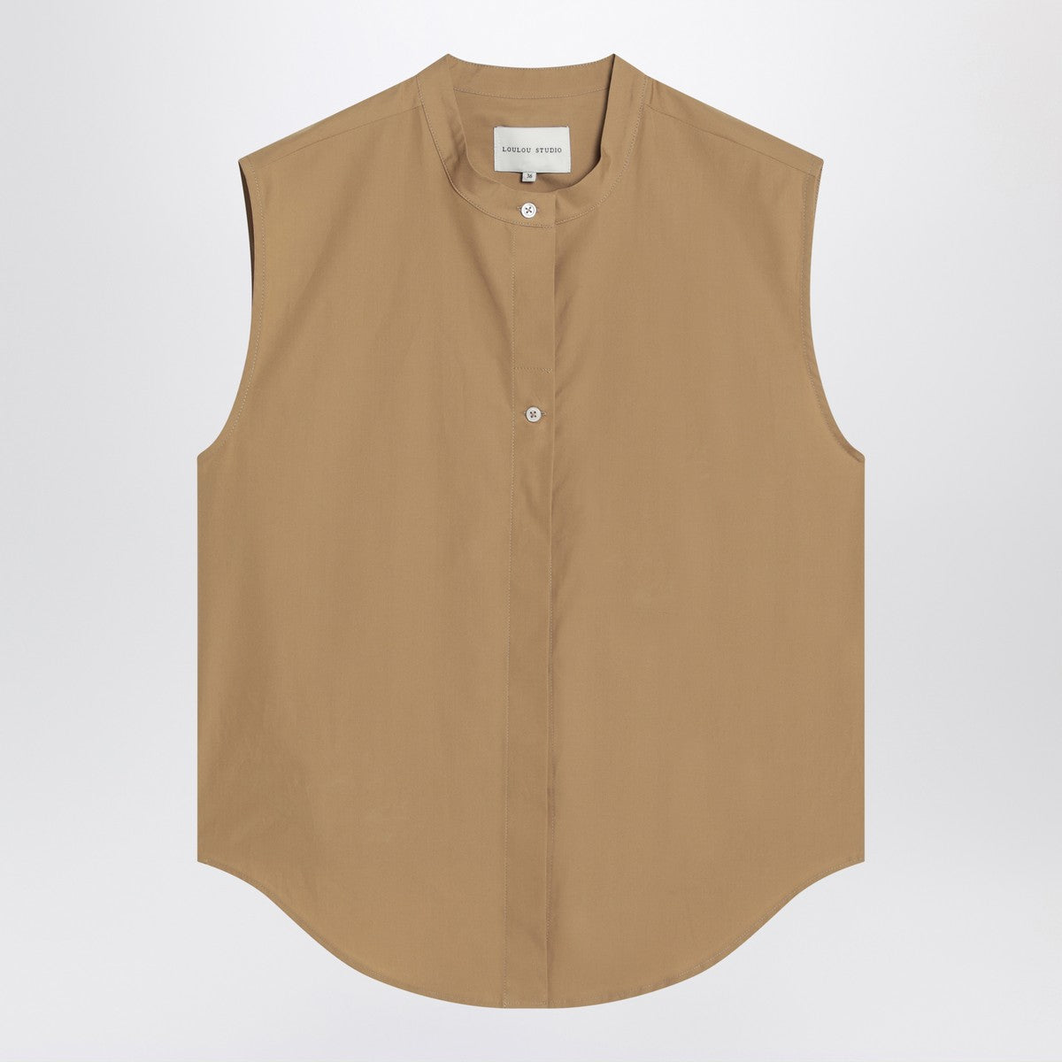 LouLou De Saison Sleeveless shirt in sand colour