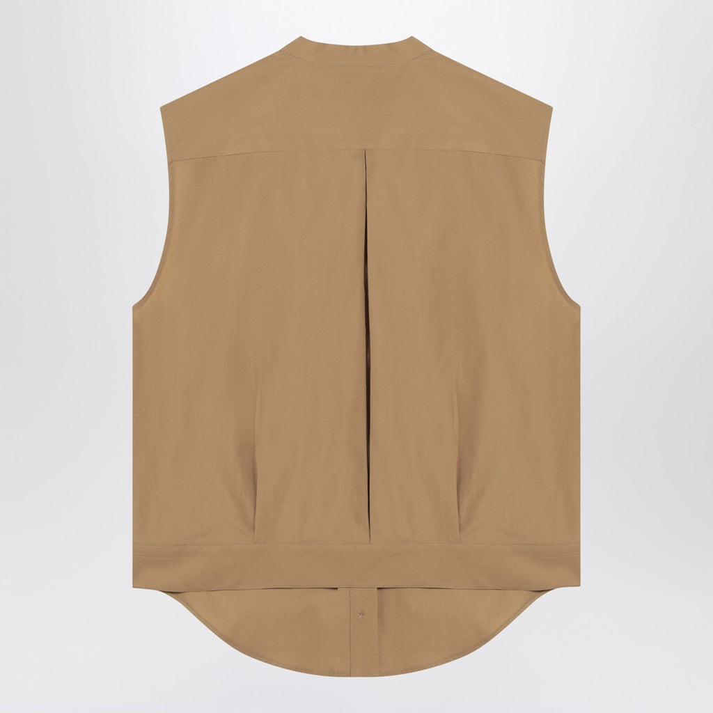 LouLou De Saison Sleeveless shirt in sand colour