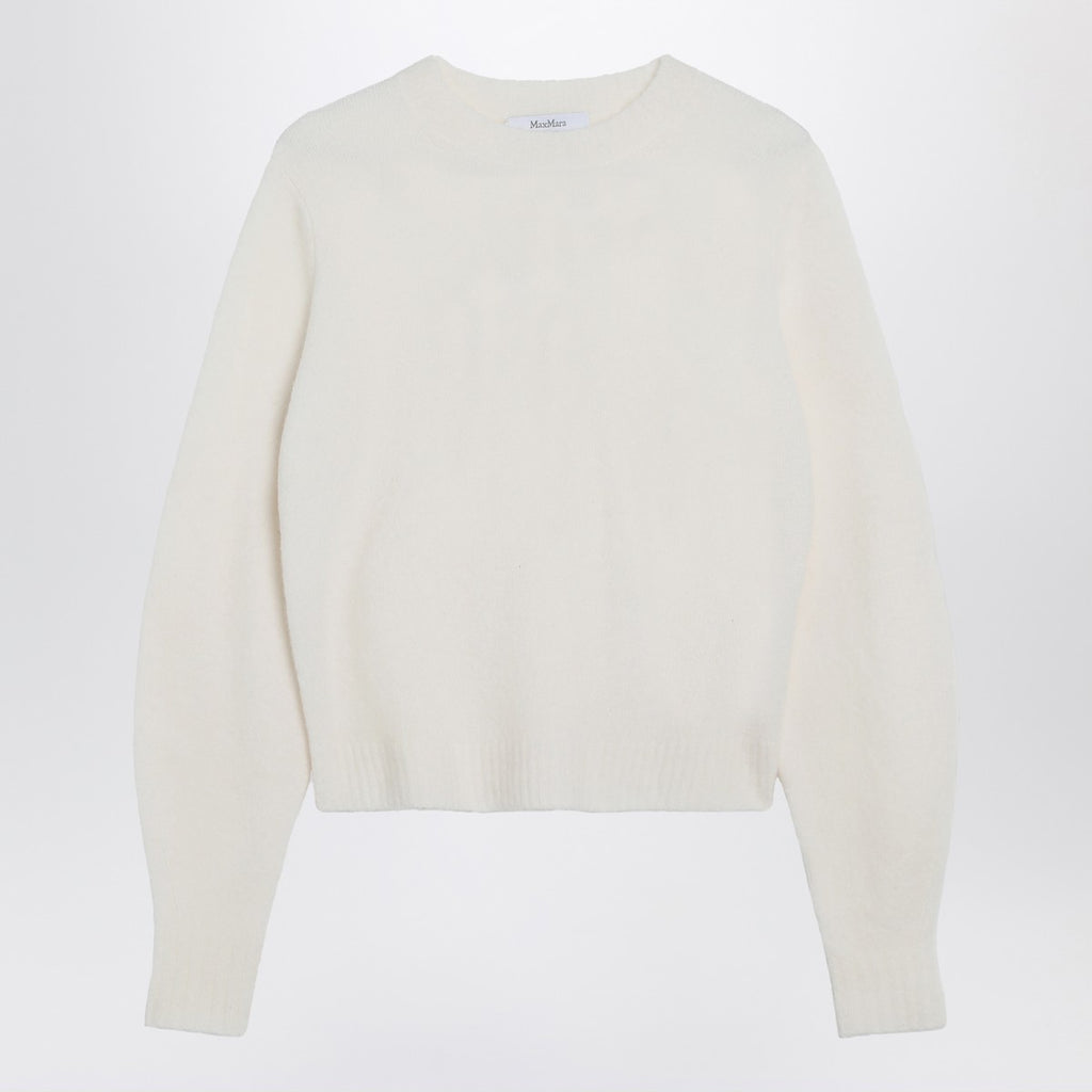 Max Mara Ivory sweater in stretch cashmere knit