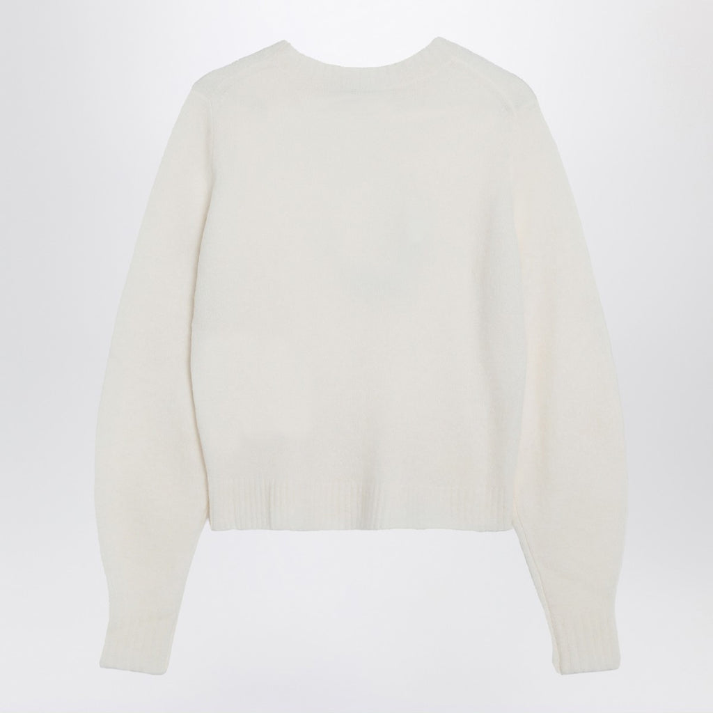 Max Mara Ivory sweater in stretch cashmere knit
