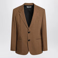 Ami Paris Hazelnut single-breasted wool jacket