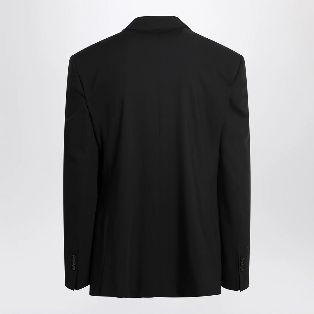 Ami Paris Black single-breasted wool jacket
