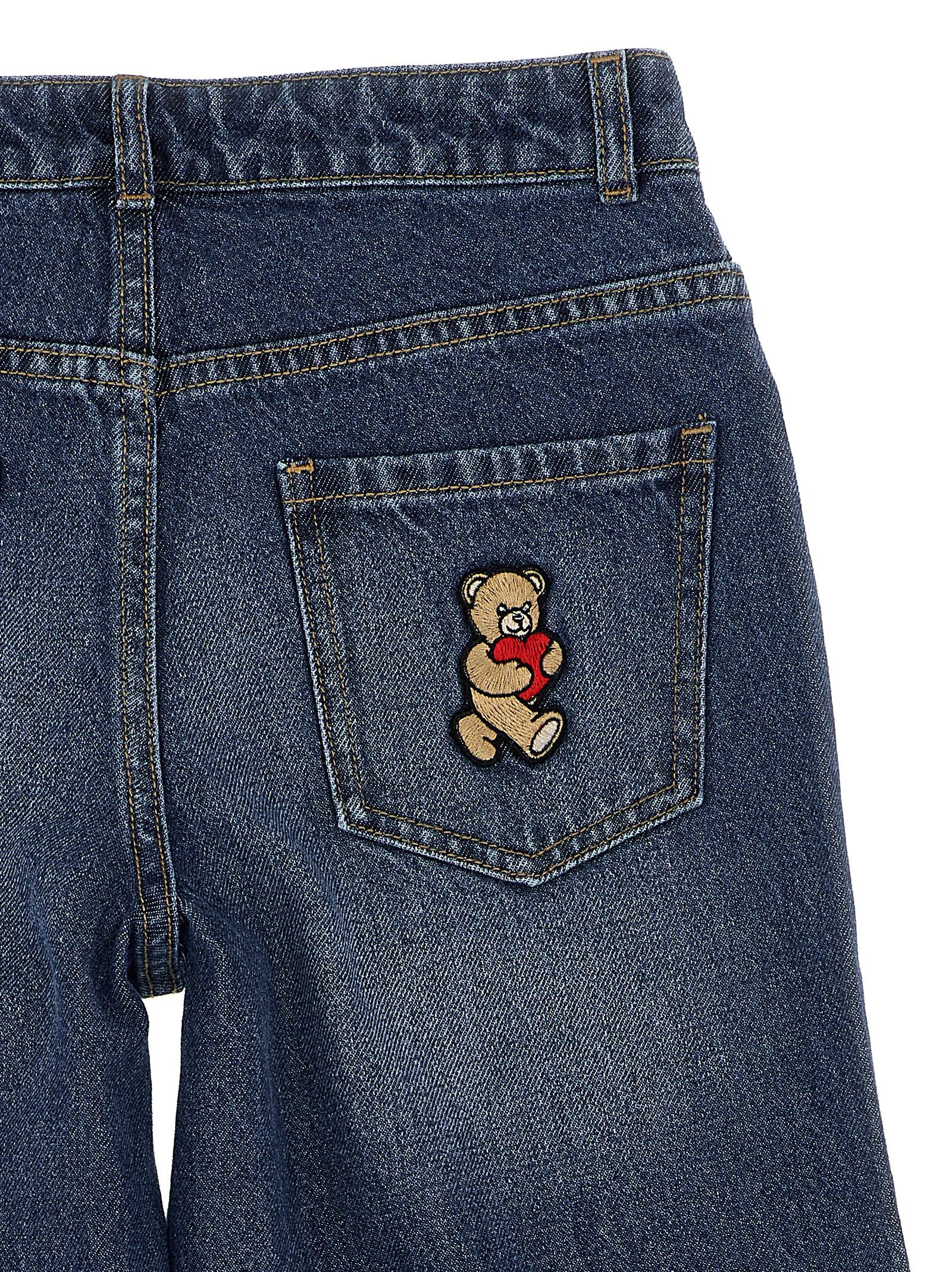 Moschino Kid Teen Teddy Bear Jeans