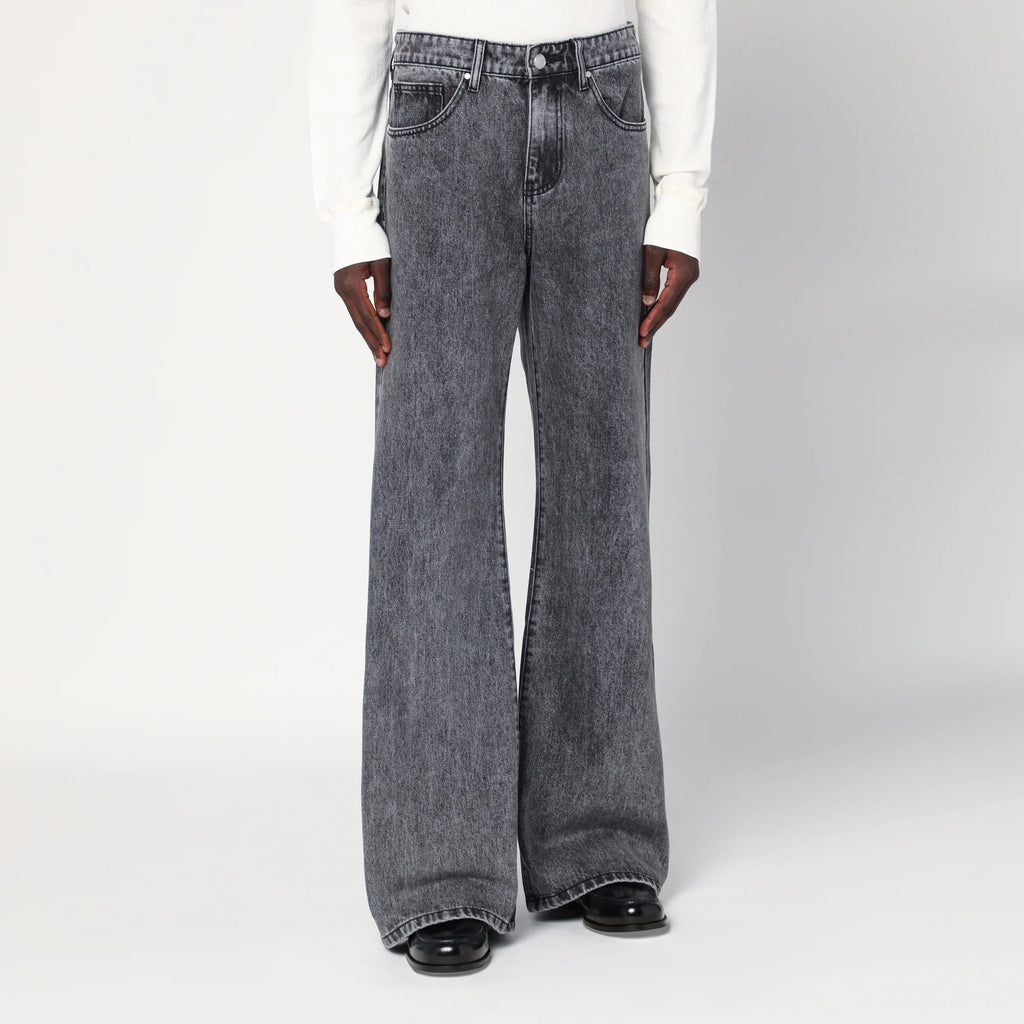 Basketcase Gallery Wide-leg jeans in Vintage Black denim