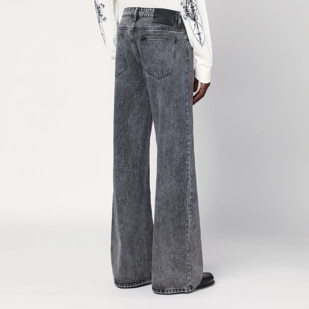 Basketcase Gallery Wide-leg jeans in Vintage Black denim