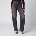 HAIKURE Washed black-pink denim jeans