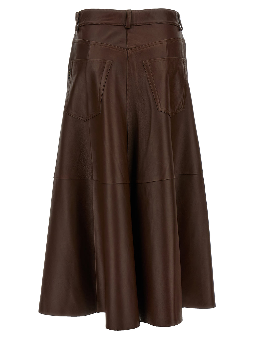 Haikure Mid Serenity Leather Skirt