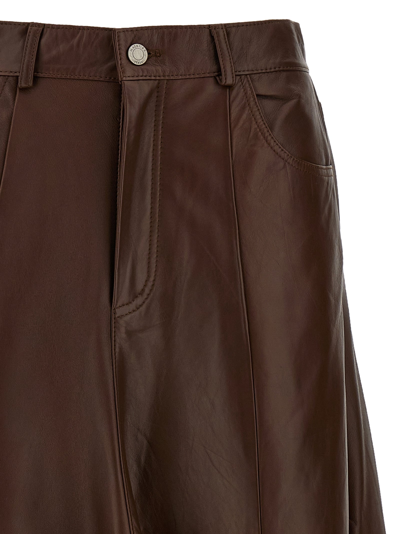 Haikure Mid Serenity Leather Skirt