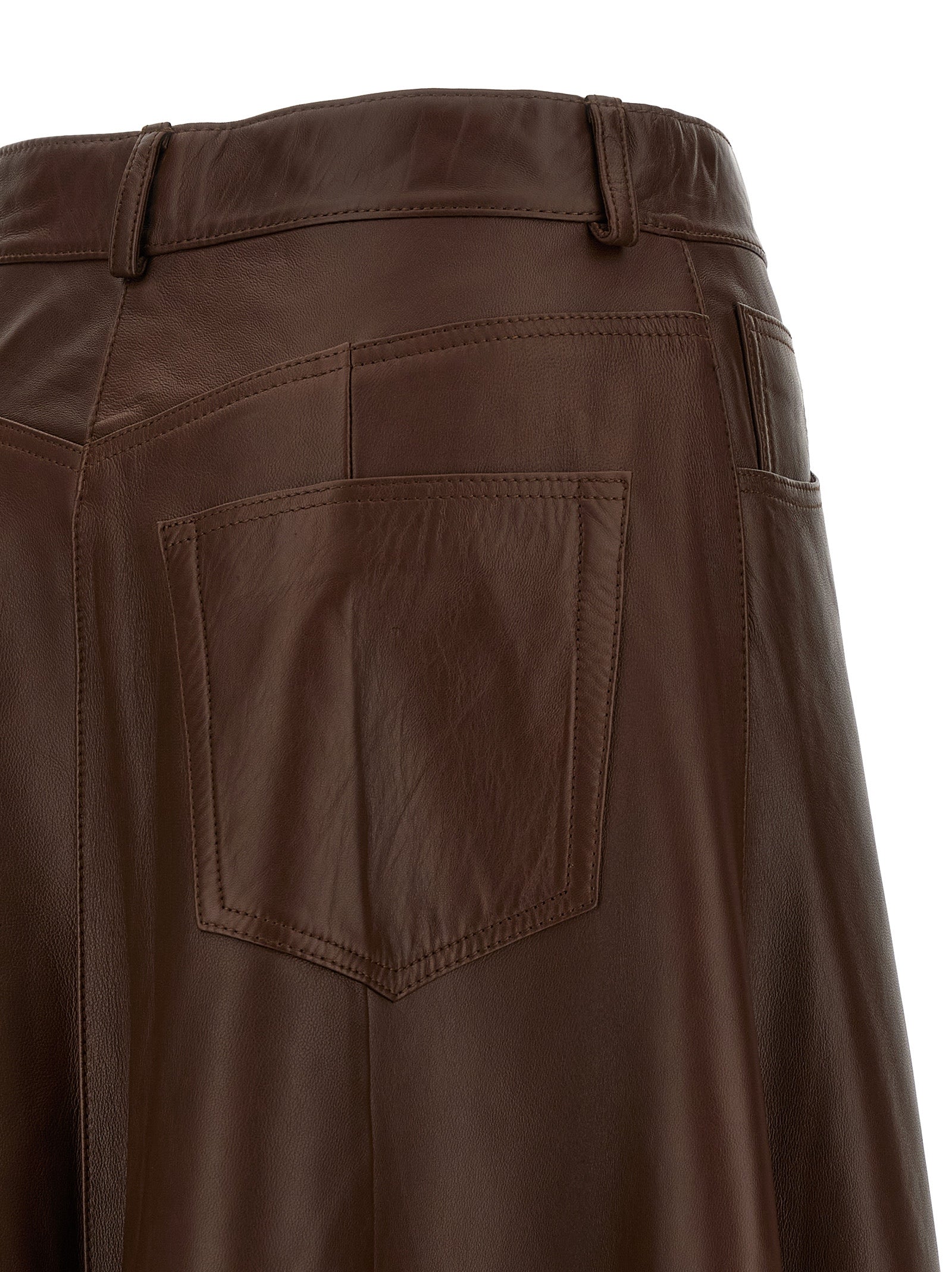 Haikure Mid Serenity Leather Skirt