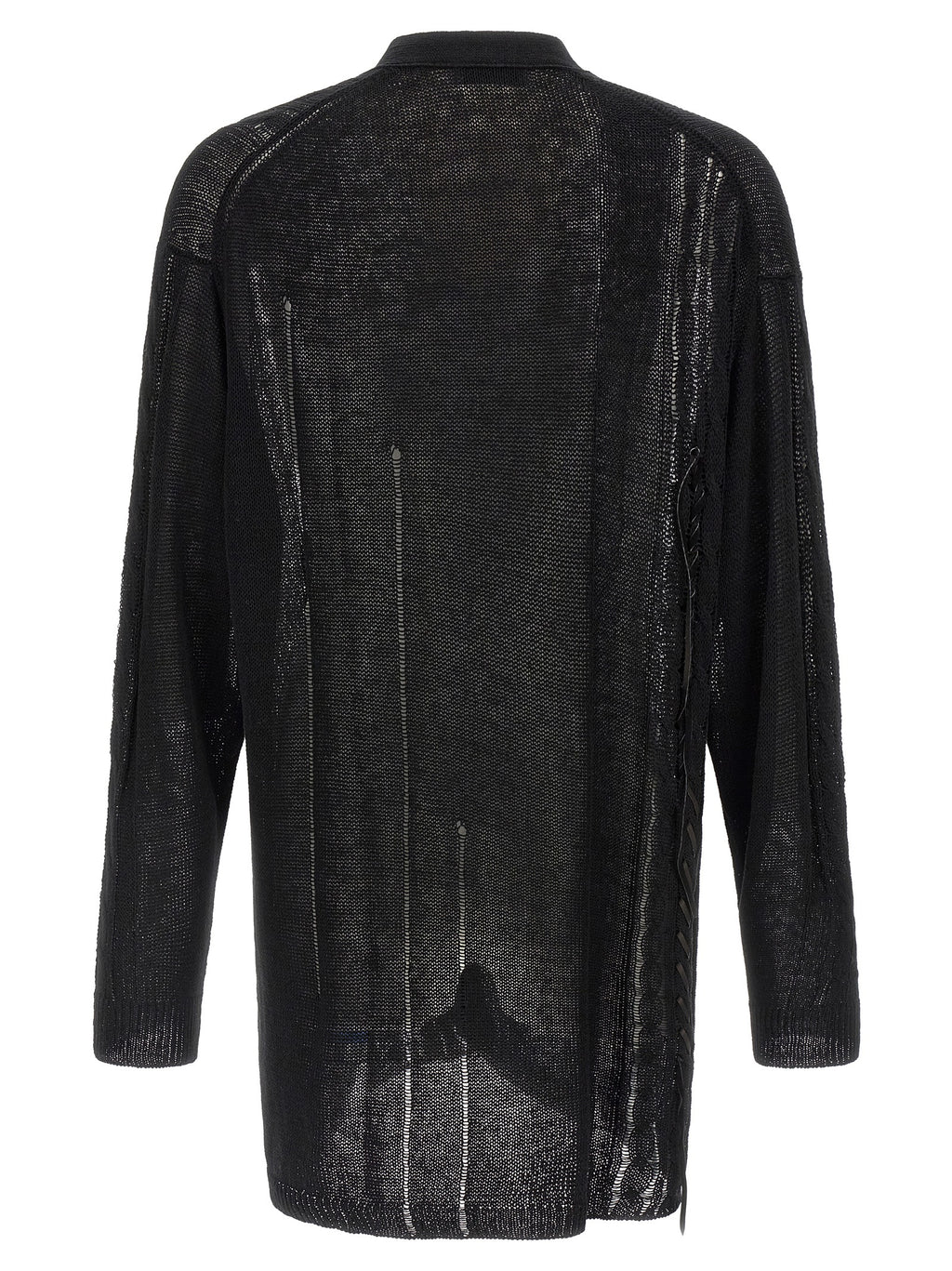 Yohji Yamamoto Lace Up Cardigan
