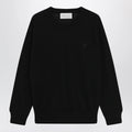 Black Ami de Coeur wool sweater by Ami Paris