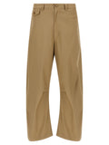 Comme Des Garҫons Homme Curved Leg Pants