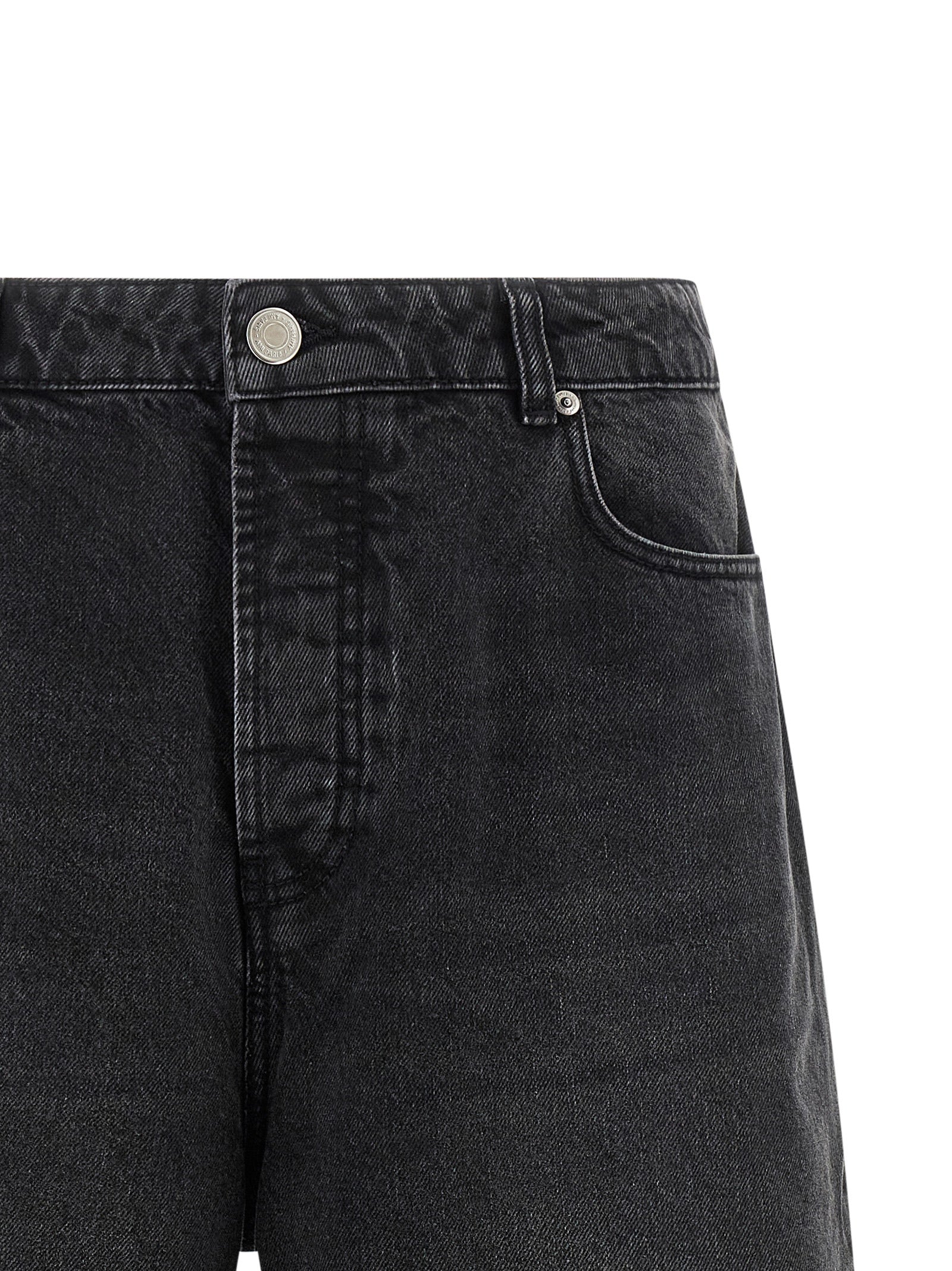 Ami Paris Denim Bermuda Shorts