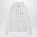 Ami Paris Ami De Coeur zip-up sweatshirt white