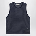 Ami Paris Striped tank top Ink/White with logo