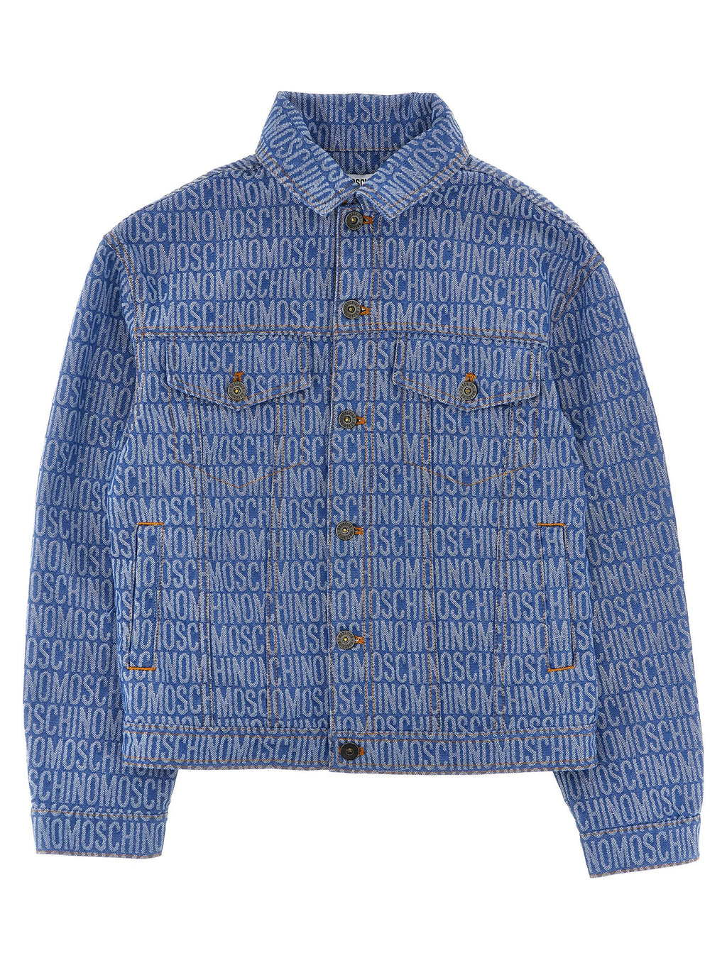 Moschino Kid Teen Logo Denim Jacket