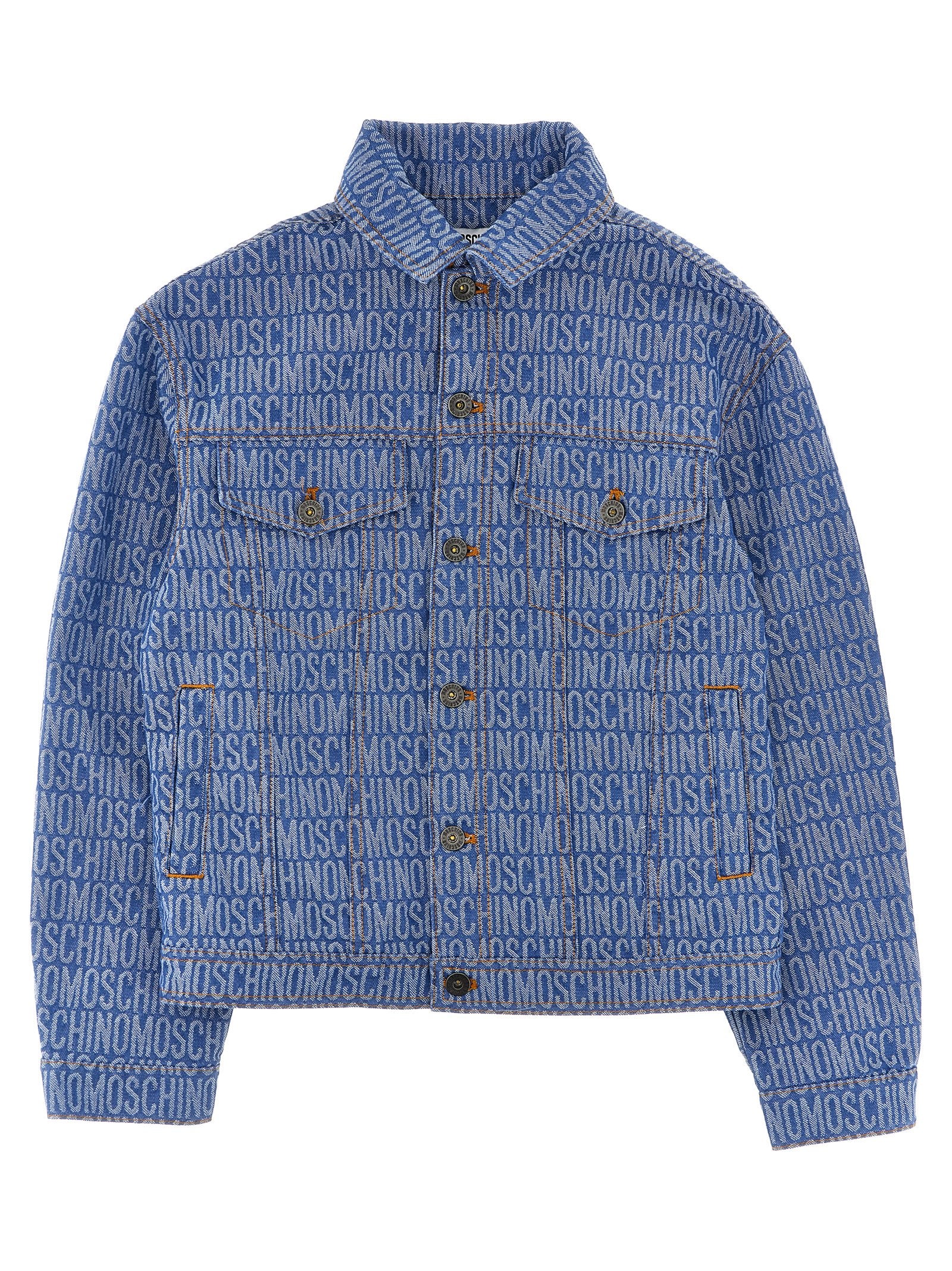 Moschino Kid Teen Logo Denim Jacket