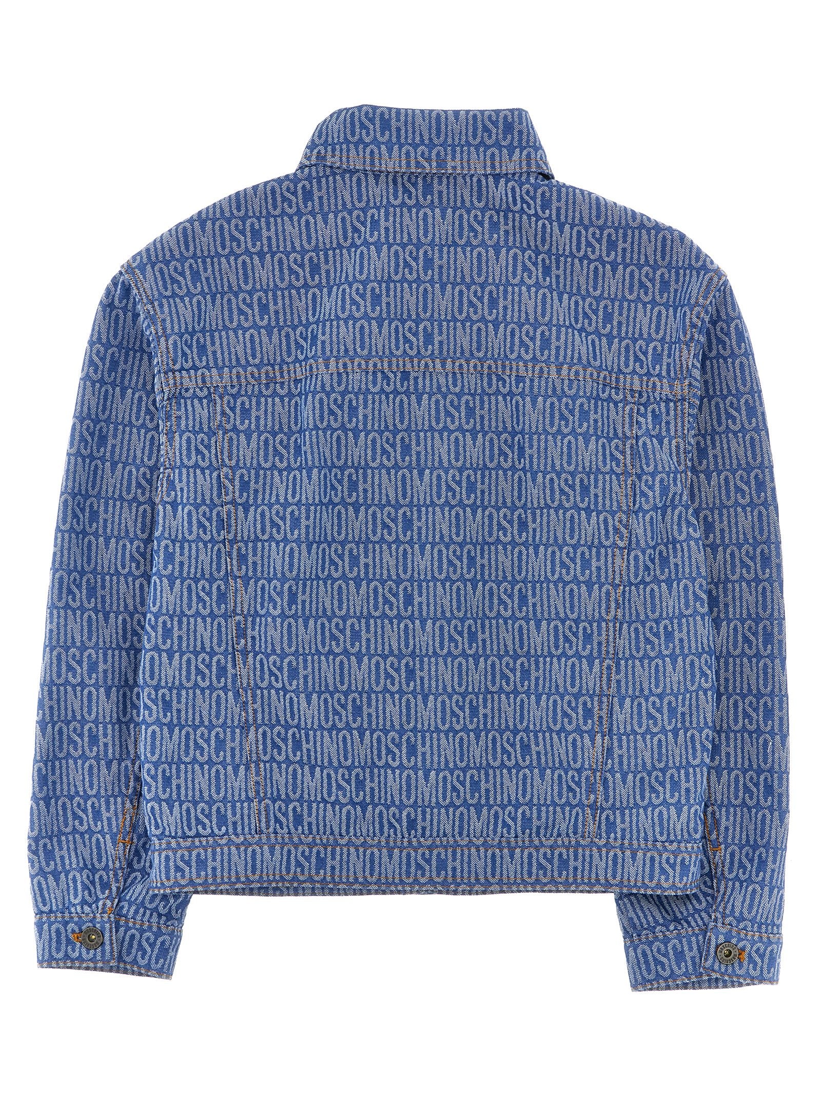 Moschino Kid Teen Logo Denim Jacket