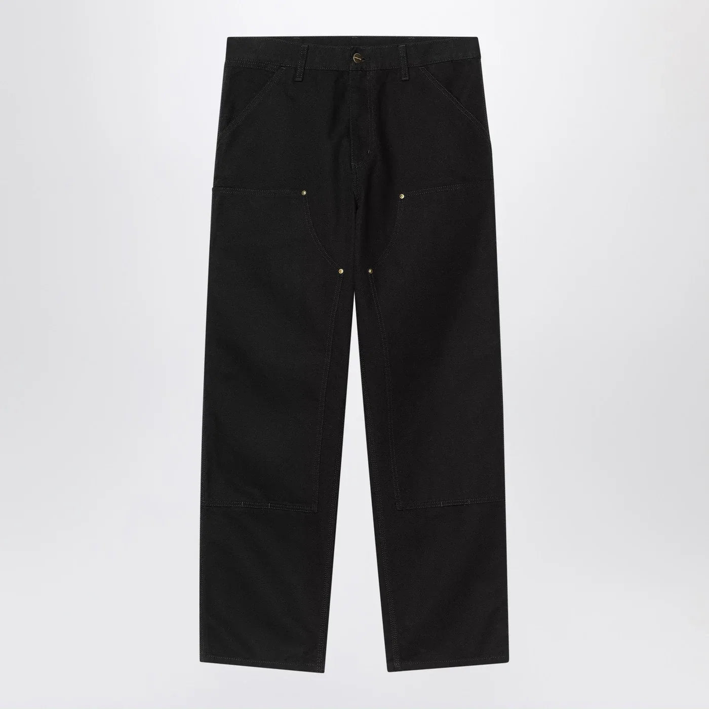 Carhartt WIP Black Rinsed Double Knee Pant