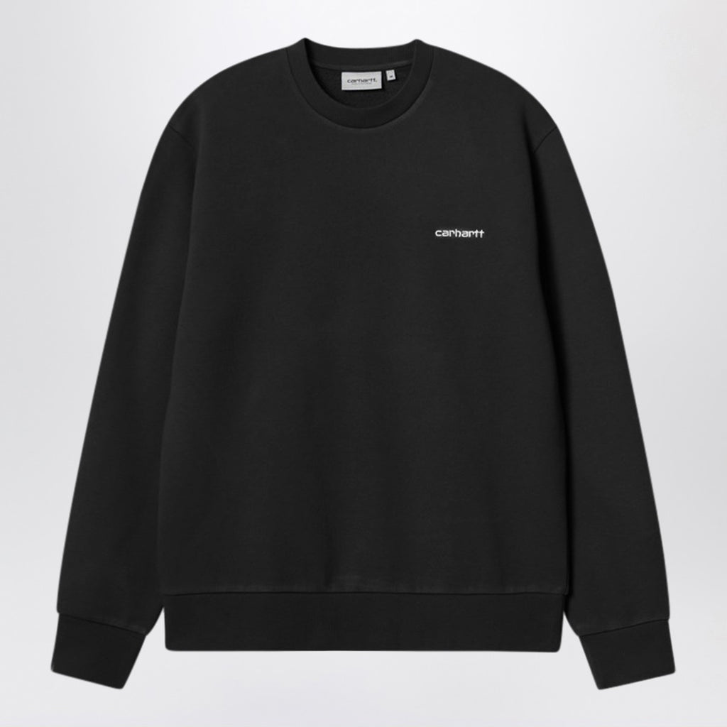 Carhartt WIP Script Embroidery Black Sweatshirt