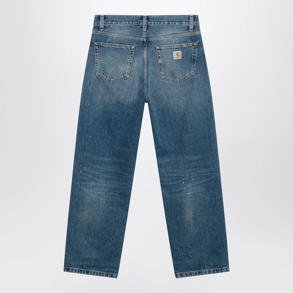 Carhartt WIP Landon Pant Blue/Destroy wash splatter