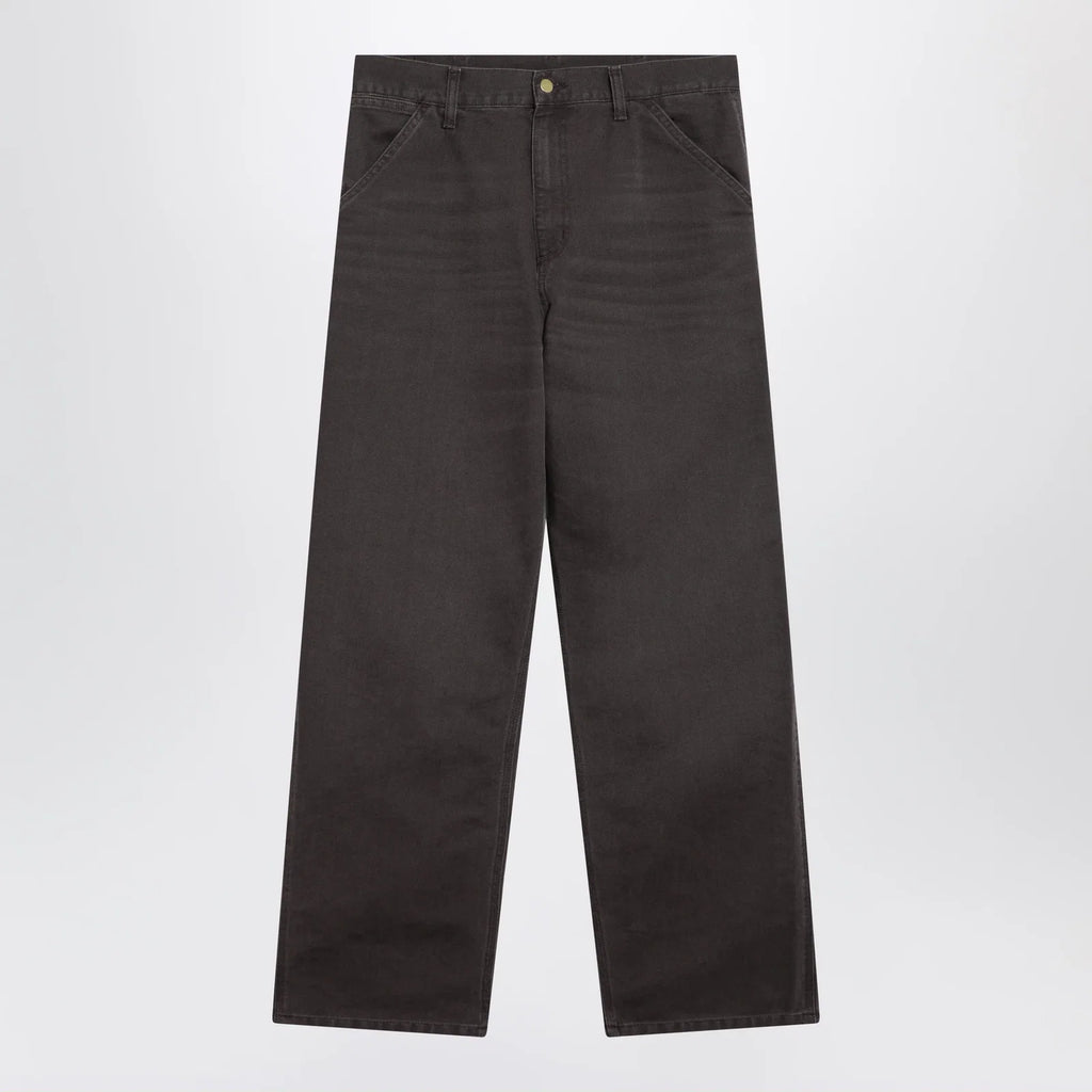 Carhartt WIP Single Knee Pant trousers in Dearborn Shale/Stone canvas
