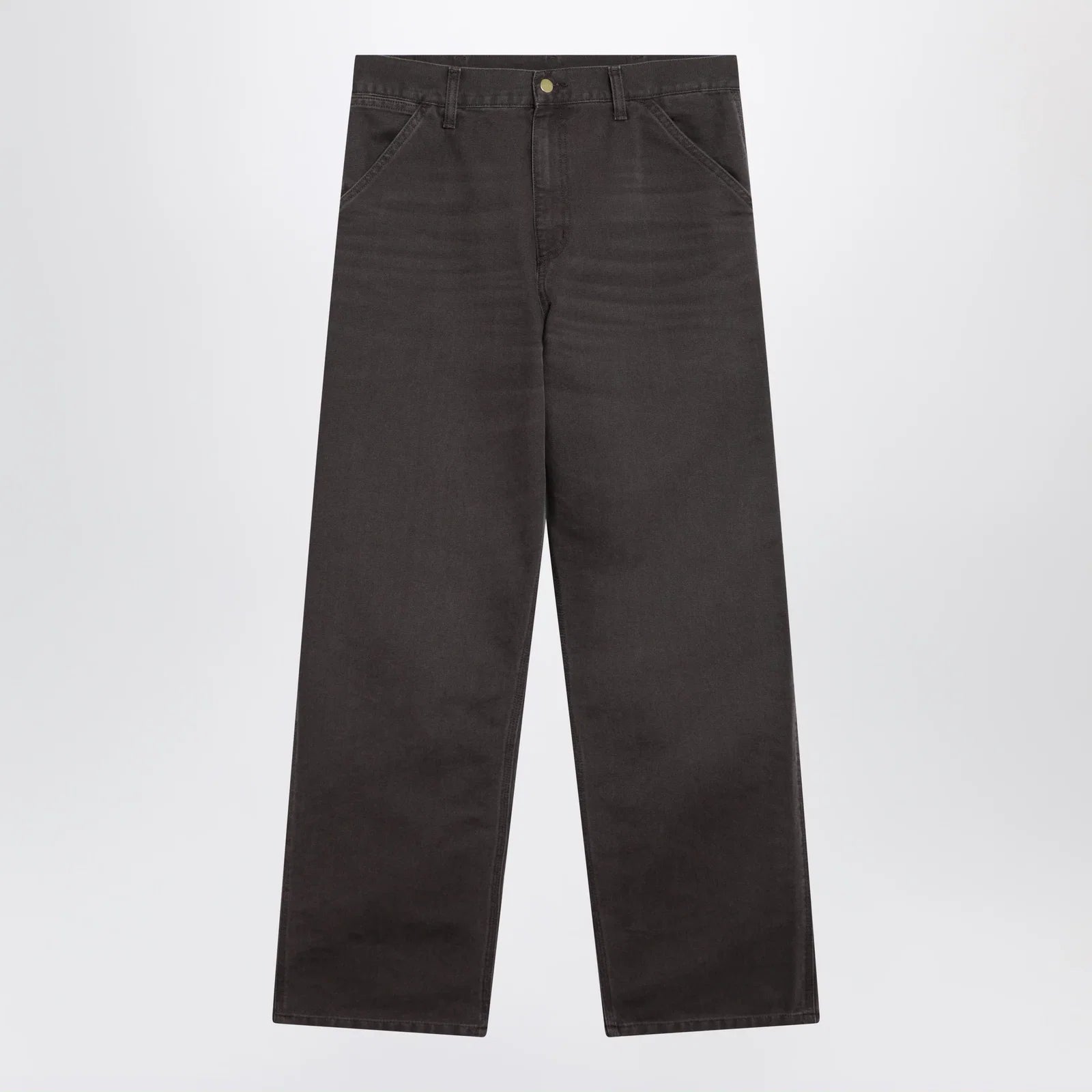 Carhartt WIP Single Knee Pant trousers in Dearborn Shale/Stone canvas