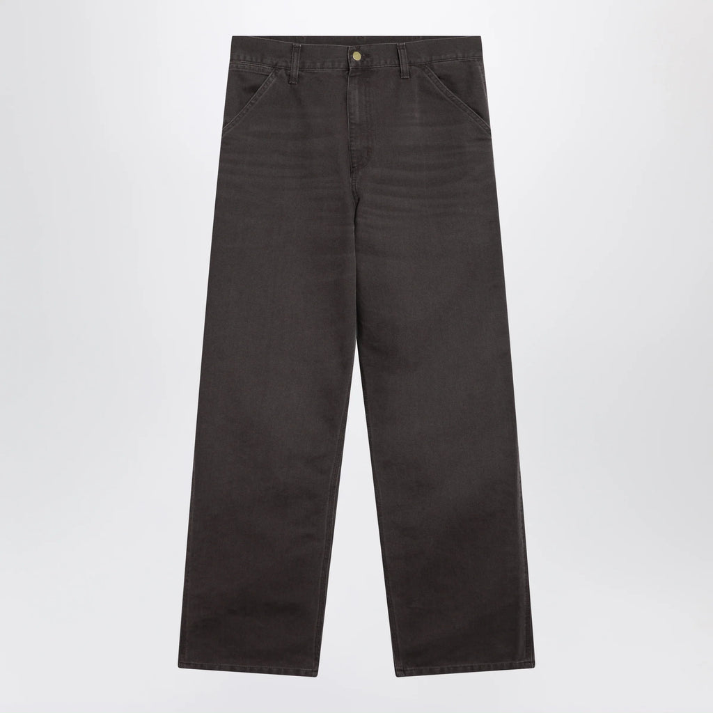 Carhartt WIP Single Knee Pant trousers in Dearborn Shale/Stone canvas